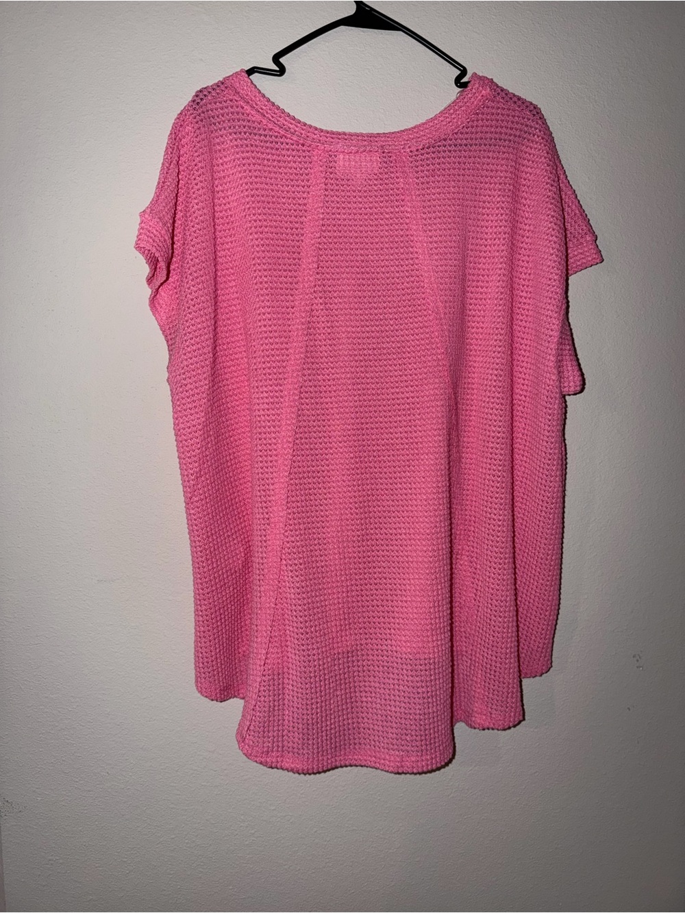 Andree by unit Pink Knit Short-Sleeve Pullover